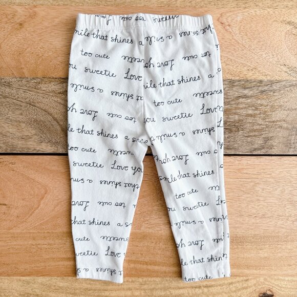 5 for $10 Carter's baby legging 9m baby pants baby girl baby boy unisex white - Picture 3 of 4